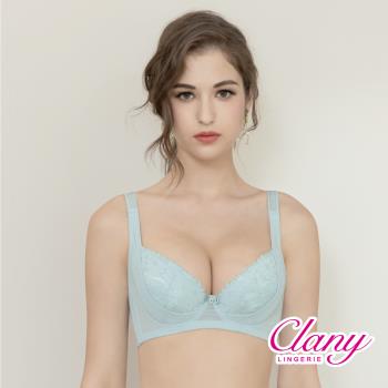 【可蘭霓Clany】 花漾黛西涼感軟杯絲棉集中包覆 B-F內衣 恬靜綠 6969-81