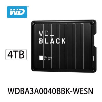WD威騰 BLACK P10 Game Drive 4TB 2.5吋電競行動硬碟 WDBA3A0040BBK-WESN