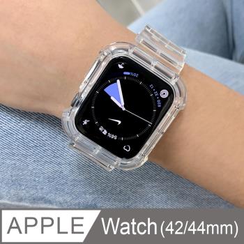 Apple Watch 42/44mm 全包覆透明替換手錶錶帶