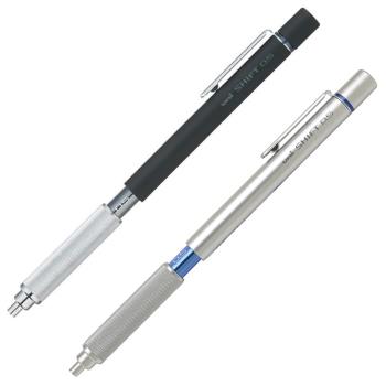 日本UNI三菱SHIFT尖長筆頭可伸縮0.5mm自動鉛筆M5-1010製圖筆(金屬低重心;防滑筆桿)繪圖筆素描筆自動0.5mm鉛筆