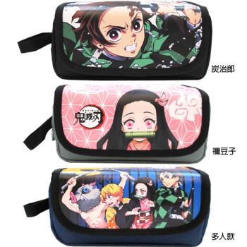 鬼滅之刃雙層筆袋鉛筆盒收納袋 4891165【卡通小物】