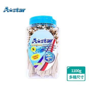 A Star 亮白螺旋潔牙骨桶裝1100G(狗零食、狗潔牙、耐咬、寵物潔牙、寵物零食)