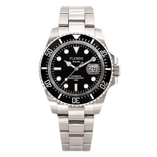 Flungo 經典深海潛將陶瓷水鬼機械腕錶