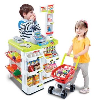 兒童豪華仿真超市銷售玩具 家家酒/超市收銀台玩具