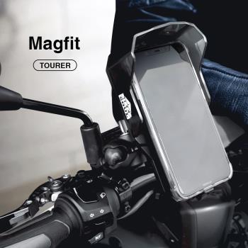 【Magfit魔吸】全球第一款摩托車/自行車用強力磁吸充電手機架(磁吸固定 快速充電)