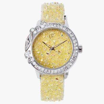 Galtiscopio迦堤璀璨星鑽系列檸檬黃手錶-40mmAU2SS001SYLS