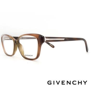 【GIVENCHY 紀梵希】法國知性透框鑽飾系列光學眼鏡(- 透咖色 - GIVGV859S-APET)