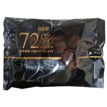 甘百世袋裝72%黑巧克力165g【愛買】