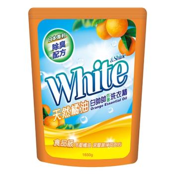 白帥帥天然橘油洗衣精補充包1650g【愛買】