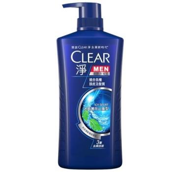 CLEAR淨男士去屑洗髮乳-冰爽薄荷止癢型750g【愛買】