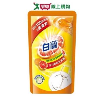 白蘭動力配方洗碗精補充包(鮮柚)800g【愛買】