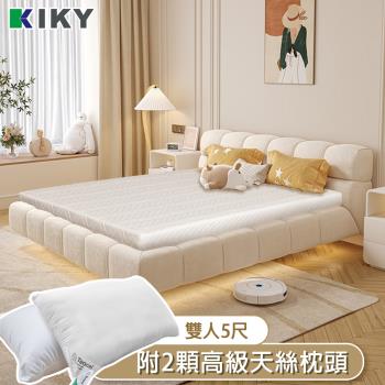 KIKY 梅根雙面輕量型彈簧床墊-雙人5尺（搭配高級飯店天絲枕２顆）