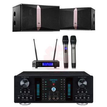 商用空間 OK AUDIO DB-8A 擴大機+JBL VM200 麥克風+JBL Ki510 喇叭