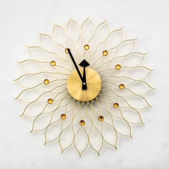 【dayneeds】幾何造型[萬花水波紋]壁掛式時鐘 兩色可選