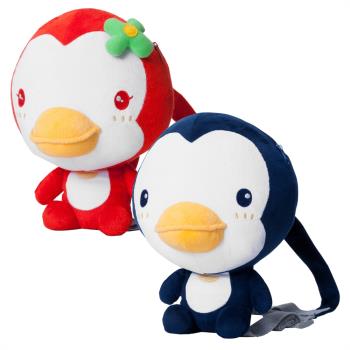 【PUKU藍色企鵝】企鵝防走失背包 藍色/紅色