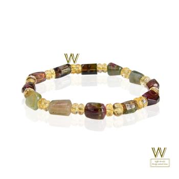 【w-jewelry】財富之石彩色碧璽手環(110013147)