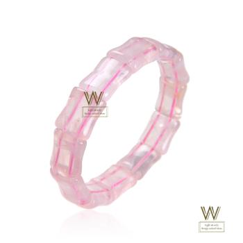 【w-jewelry】竹竹高升粉晶手環(110013118)