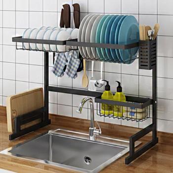 AOTTO 單槽-廚房不銹鋼水槽瀝水架 水槽架(廚房收納架 置物架)