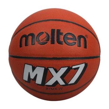 MOLTEN 8片貼合成皮籃球-平溝-7號球 室外 訓練