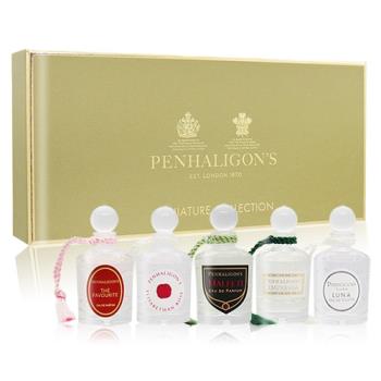 PENHALIGONS 潘海利根 女性香水禮盒5入組(5mlX5)[伊莉莎白+女王+黑玫瑰+廣霍之匣+月亮女神]-國際航空版
