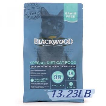 BLACKWOOD 柏萊富 特調無穀 全齡貓配方(鴨肉+鮭魚+豌豆)6KG - BL88613_(貓飼料)