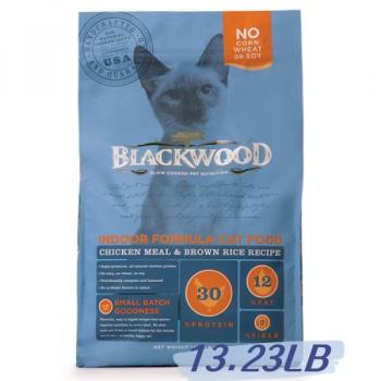 BLACKWOOD 柏萊富 室內貓全齡優活配方(雞肉+糙米)13.23lb - BL88413_(貓飼料) 
