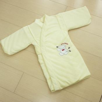 GMP BABY 寶貝保暖抖熊毛巾布鋪棉和服~1件黃色ZW6-2-405-C