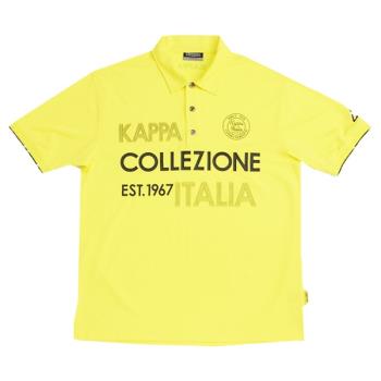 KAPPA義大利時尚ALLDRY吸濕排汗型男彩色短袖POLO衫 清黃A242-2075-2