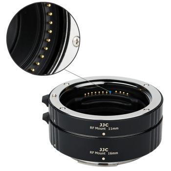 JJC佳能副廠Canon自動對焦近攝環AET-CRFII近攝接寫環(11mm+16mm;TTL測光可)適EOS-R相機/RF鏡頭MACRO微距