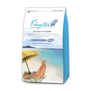 Kingston 晶燉 無穀貓糧 深海魚佐食蔬嫩雞 1.5kg(2包組)