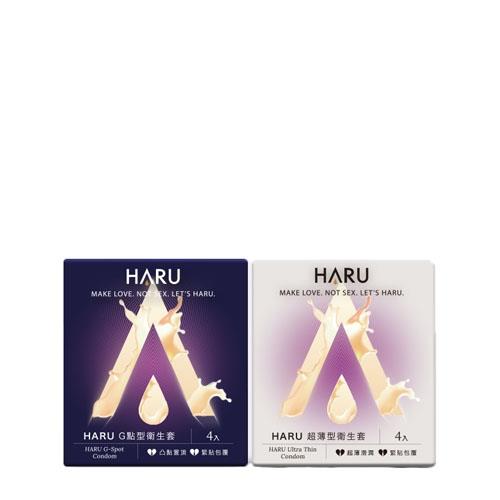HARU含春 保險套4入組(G-SPOT G點型/Ultra Thin 超薄型)