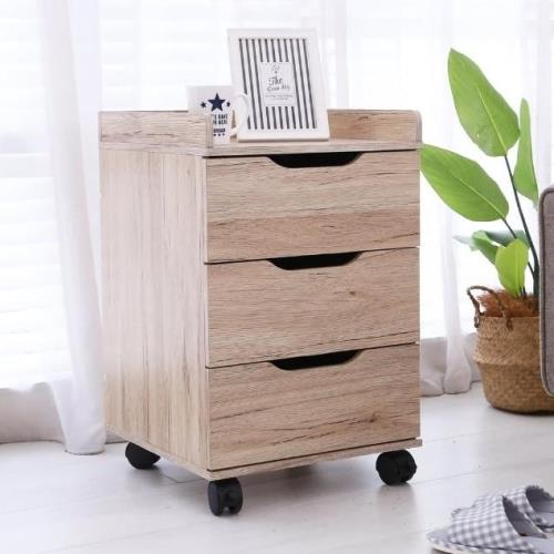 【澄境】MIT簡約雙插座三抽收納櫃 置物櫃 櫃子 書櫃 茶几 邊櫃 床頭櫃 公文櫃