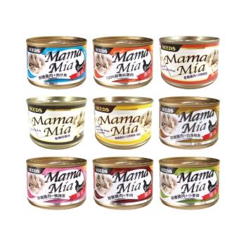 SEEDS聖萊西 MamaMia機能愛貓 雞湯/軟凍餐罐 多種口味 170g/罐*24罐組(下標*2送淨水神仙磚)