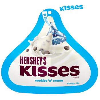 【Hersheys 好時】Kisses水滴夾餡巧酥白巧克力 82g