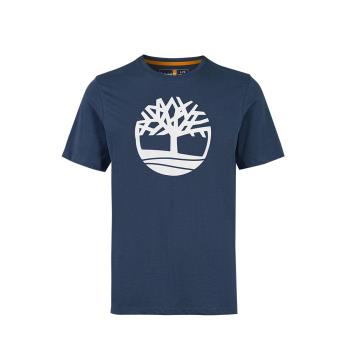Timberland 男款深牛仔藍經典大樹LOGO短袖T恤A6281288