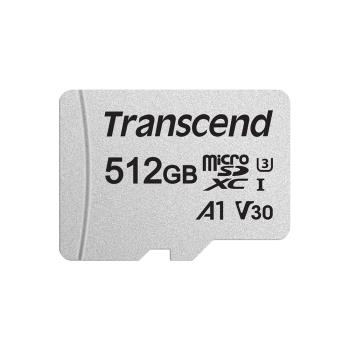 Transcend 創見 512GB Micro SD w/ adapter UHS-I U3/A1 記憶卡(TS512GUSD300S-A)