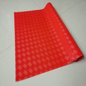 環球嚴選-pvc塑料塑膠防滑防水地墊進墊口浴室廚房衛生間樓梯地毯 - 顏色:1.6米寬度【默認紅色波浪】呎吋:4米長度