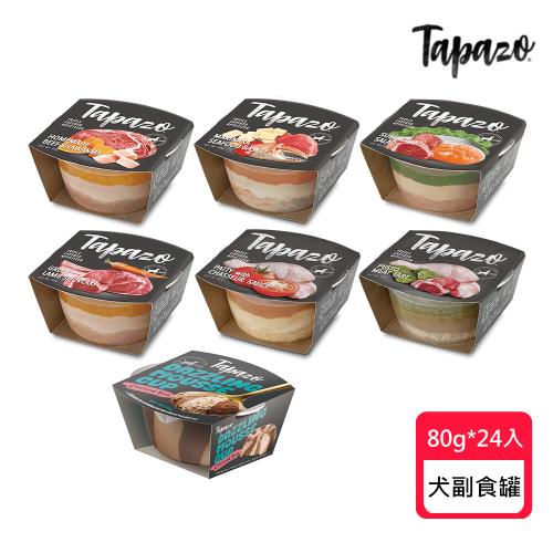 TAPAZO 特百滋 開胃三層杯 犬副食罐 78g/80g*24入(犬罐頭/狗罐頭/副食罐/全齡犬/雙炫幕斯杯)