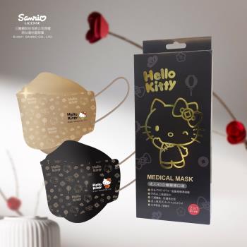 【SANRIO 三麗鷗】HELLO KITTY 喜氣版 KF94 韓版立體醫療口罩 8入/盒