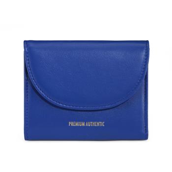 【Premium Authentic】PA暮．時光真皮短夾(附彩盒)-琉璃藍