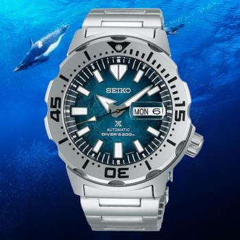 SEIKO精工 PROSPEX愛海洋系列 企鵝悠遊潛水機械腕錶 4R36-11C0G/SRPH75K1