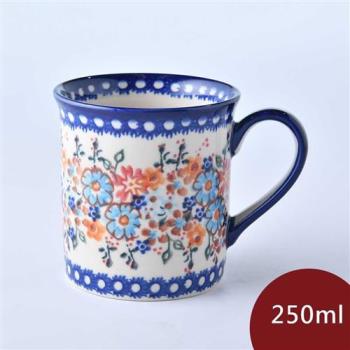 波蘭陶 蔚藍橙光系列 濃縮咖啡杯 250ml 波蘭手工製