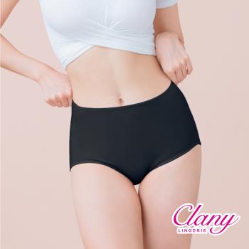 【可蘭霓Clany】美膚保養絲蛋白高腰L-Q/2XL內褲 (質感黑 2189-63)
