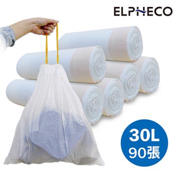 美國ELPHECO 拉繩束口垃圾袋30L ELPH103 兩組