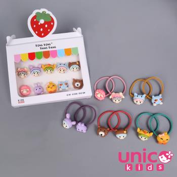 UNICO 兒童韓系超可愛髮圈10入盒裝-小精靈