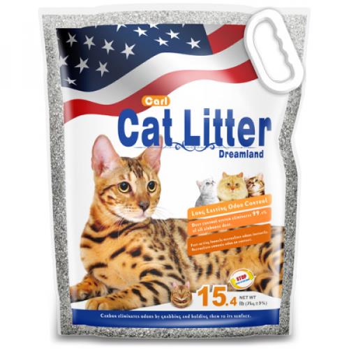 CARL卡爾-天然活性碳多功能貓砂(無香,無塵,低敏) 15.4磅 / 7kg_礦砂
