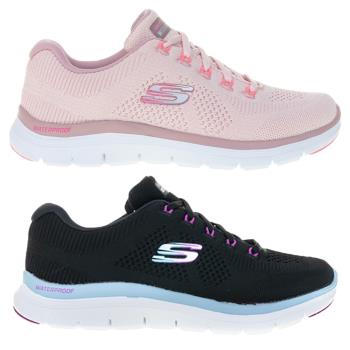 SKECHERS FLEX APPEAL 4.0 女鞋 慢跑 訓練 防水鞋面 避震 輕量 粉/黑【運動世界】149309ROS/149309BKPR