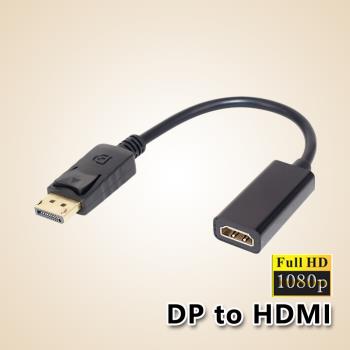 DisplayPort(公)轉 HDMI(母)轉接線(15公分) 