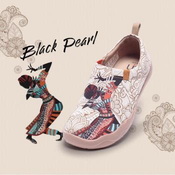 【uin】西班牙原創設計-黑珍珠彩繪休閒女鞋82012076