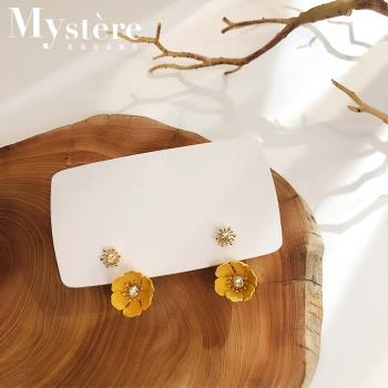 【my stere 我的時尚秘境】S925銀鍍金~韓國時尚甜美花朵耳環